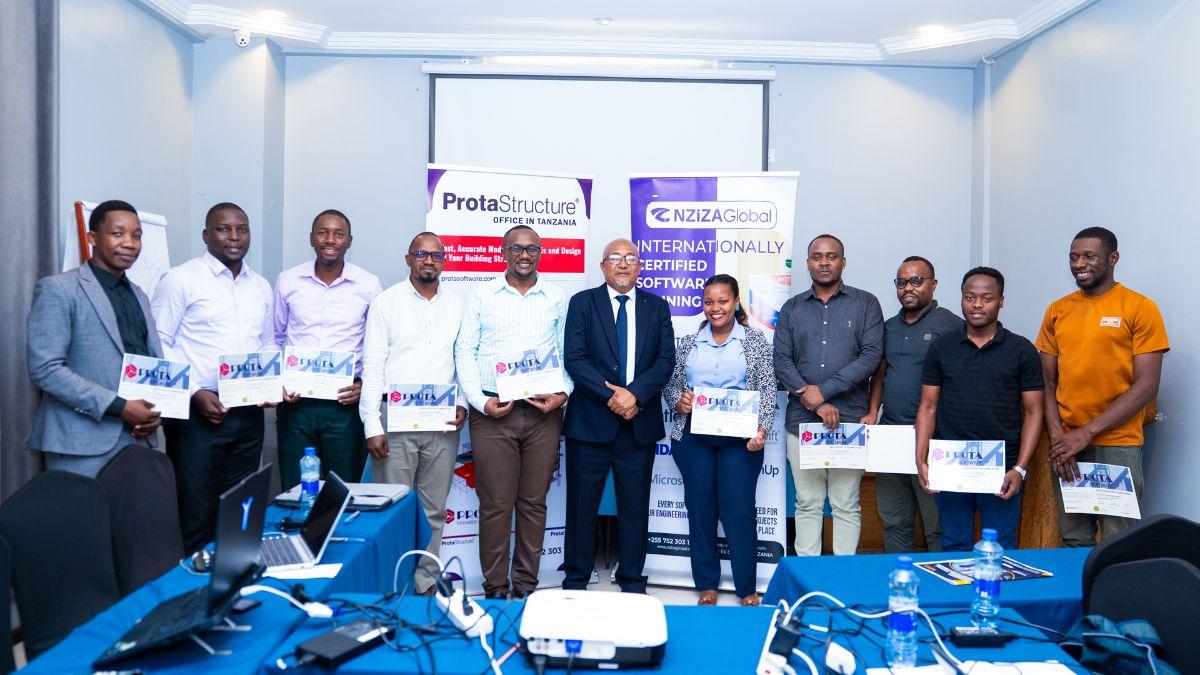 Engineers Complete Structural BIM Design Training with ProtaStructure 2027 in Dar es Salaam